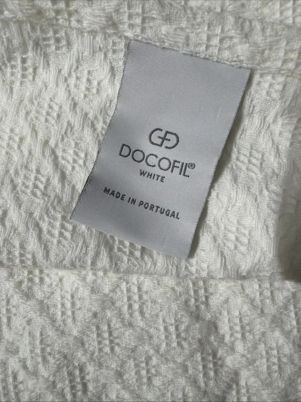 Docofil Euro Sham 30” x 30” Classic White Waffle Weave 100% Cotton pair